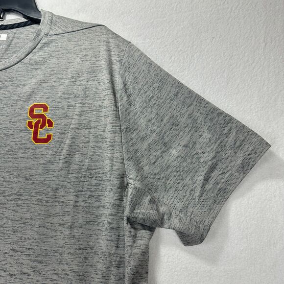 Nike Dri Fit USC Trojans Work out shirt Men sze XL Gray Team Issued #19 training - Picture 6 of 13